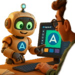 Згенерований логотип для бізнесу в Ideogram AI: інтерфейс нейромережі, промпт і результат