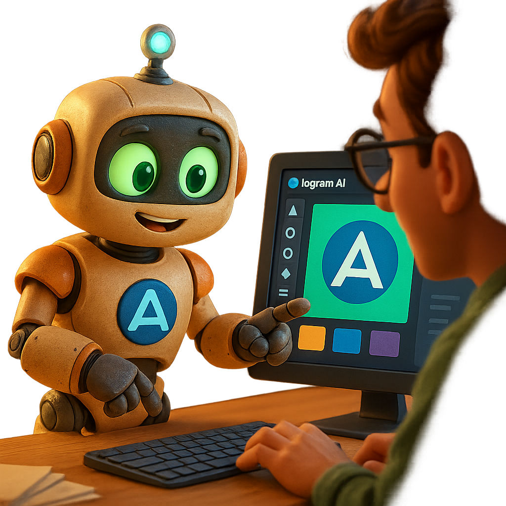 Згенерований логотип для бізнесу в Ideogram AI: інтерфейс нейромережі, промпт і результат